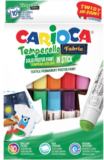 Tekstil-fargestifter Carioca 10 stk