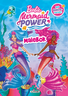 Malebok Barbie med klistremerker