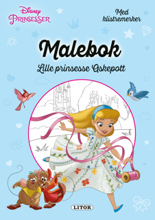Malebok WD Lille prinsesse Askepott 