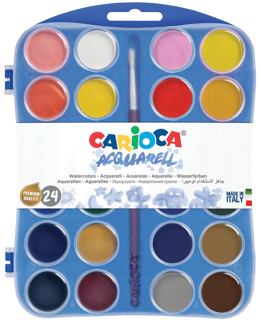 Fargeskrin vannfarger Carioca 24 farger