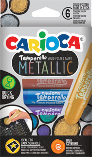 Fargestifter Carioca metallic 6 stk
